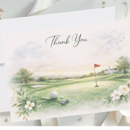 GOLF WEDDING thank you card Dankeskarte