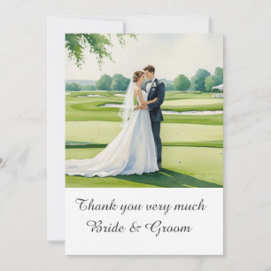 Golf Wedding Vielen Dank für Ihre Karte für Golfer