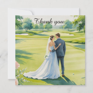 Golf Wedding Vielen Dank für Ihre Karte für Golfer