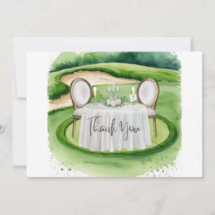 Golf Wedding Vielen Dank für Ihre Karte für Golfer