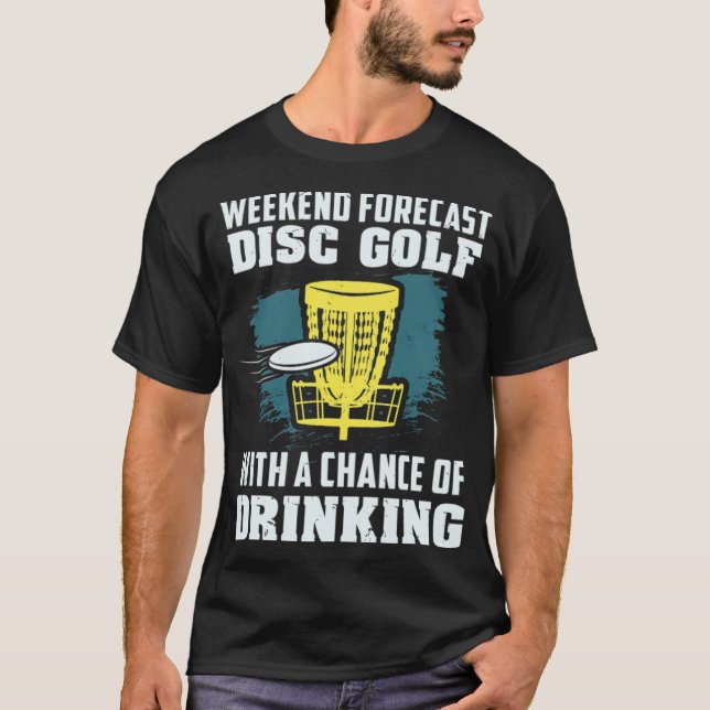 Golf Weekend Prognose mit Chance auf Golf T-Shirt (Vorderseite)