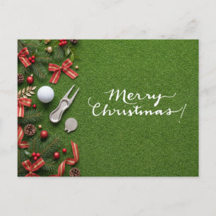 Golf Weihnachten auf Putting Green Frohe Weihnacht