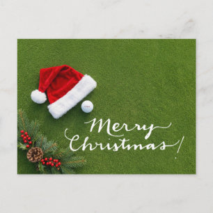 Golf Weihnachten auf Putting Green Frohe Weihnacht
