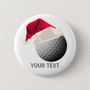 Golf Weihnachten Button