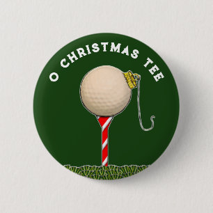 Golf Weihnachten Button