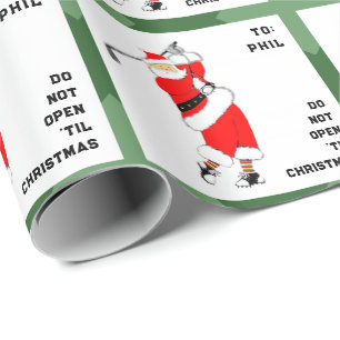 Golf Weihnachten Geschenkpapier