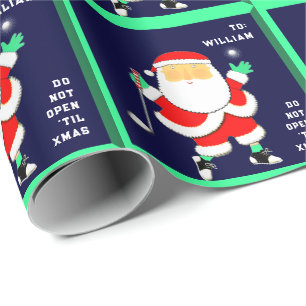 Golf Weihnachten Geschenkpapier