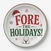 Golf Weihnachten Golfen FORE Feiertag