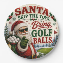 Golf-Weihnachten Golfen  Santa Golfer an der Golf-