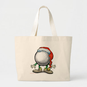 Golf Weihnachten Jumbo Stoffbeutel
