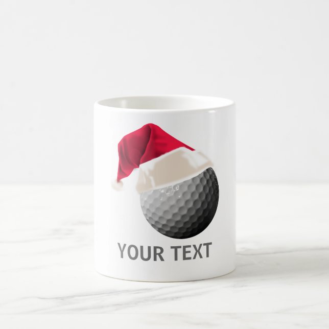 Golf Weihnachten Kaffeetasse (Mittel)