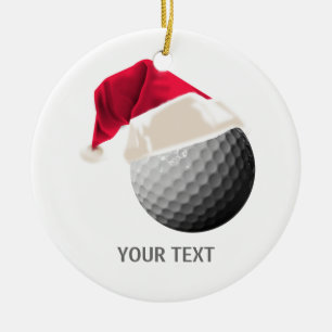 Golf Weihnachten Keramikornament