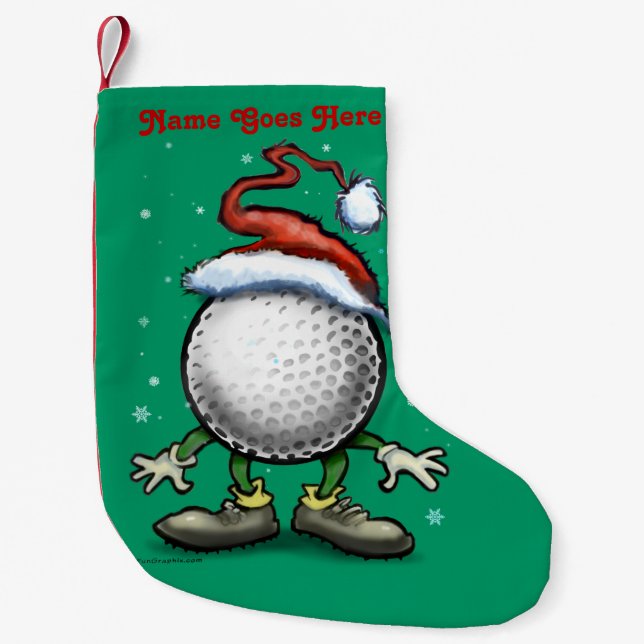 Golf-Weihnachten Kleiner Weihnachtsstrumpf (Vorderseite)