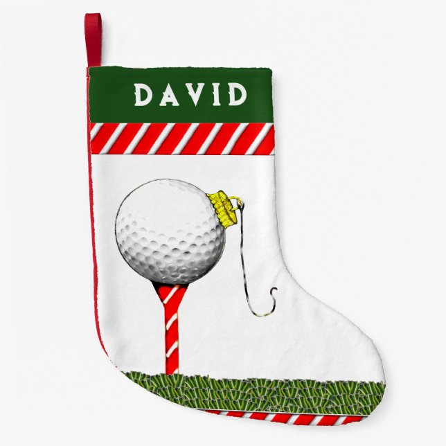 Golf Weihnachten Kleiner Weihnachtsstrumpf (Vorderseite)