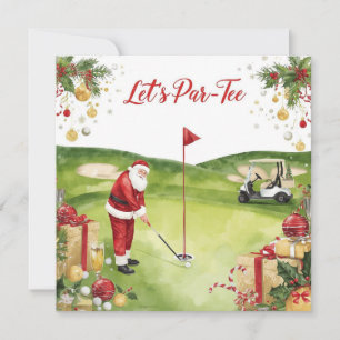 Golf Weihnachten Lasst uns mit dem Weihnachtsmann