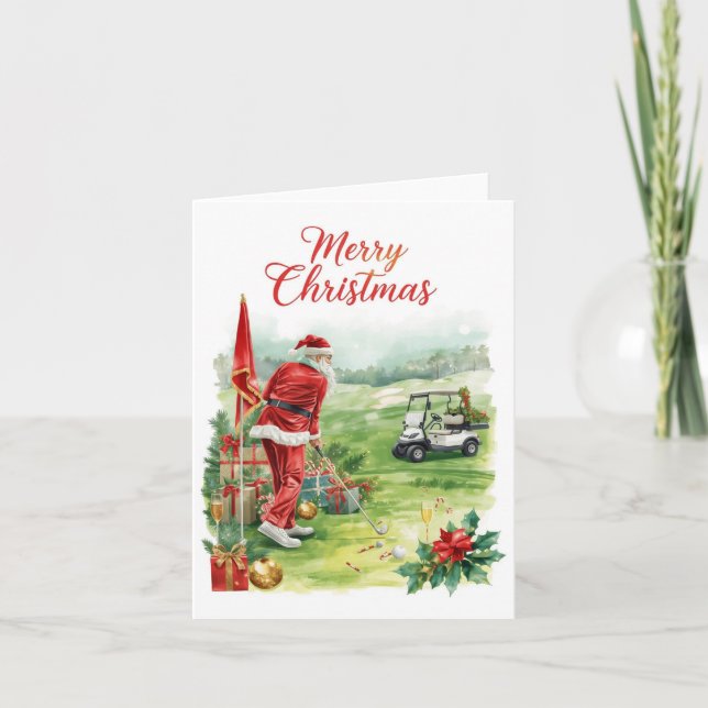Golf Weihnachten  Lasst uns mit dem Weihnachtsmann (Vorderseite)