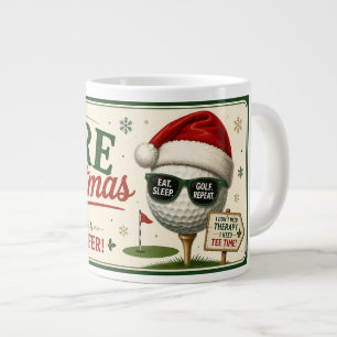 Golf Weihnachten Lustiger Spruch für Golfer Jumbo-Tasse