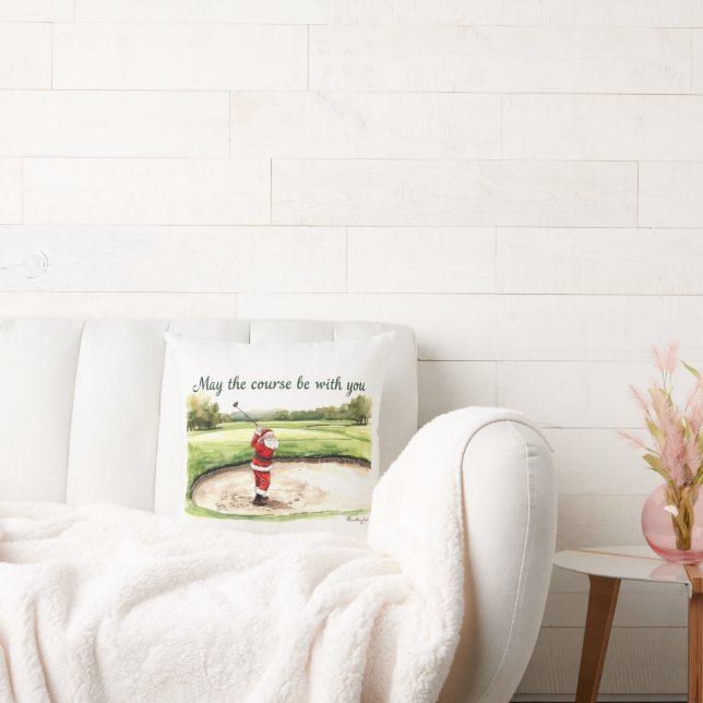 Golf Weihnachten Mai sein Platz bei Ihnen Kissen (Liege)