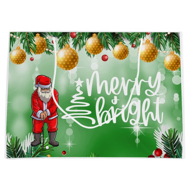 Golf Weihnachten mit dem Weihnachtsklub Große Geschenktüte (Vorderseite)