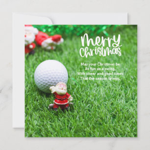Golf Weihnachten mit dem Weihnachtsmann