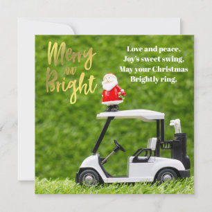 Golf Weihnachten mit dem Weihnachtsmann