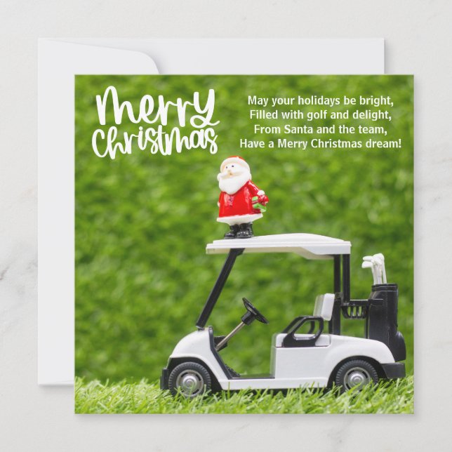 Golf Weihnachten mit dem Weihnachtsmann (Vorderseite)