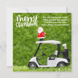 Golf Weihnachten mit dem Weihnachtsmann