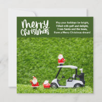 Golf Weihnachten mit dem Weihnachtsmann