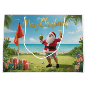 Golf-Weihnachten mit dem Weihnachtsmann auf Hawaii Große Geschenktüte