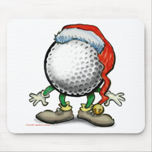 Golf Weihnachten Mousepad