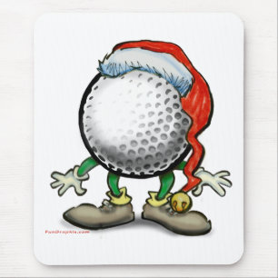 Golf Weihnachten Mousepad