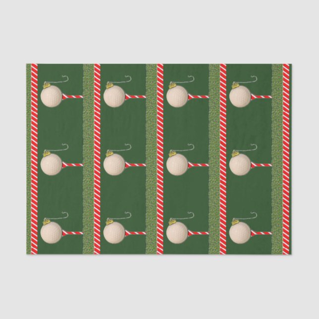 Golf Weihnachten Seidenpapier (Vorderseite)