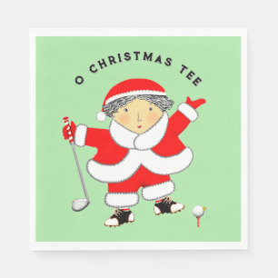 Golf Weihnachten Serviette