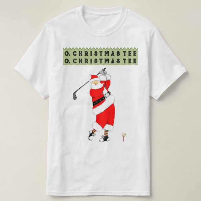 Golf Weihnachten T-Shirt (Design vorne)