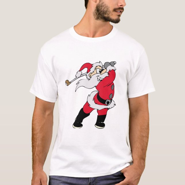 Golf Weihnachten T-Shirt (Vorderseite)