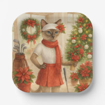 Golf Weihnachten Thema für Cat Frau Golfer