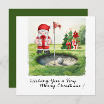 Golf Weihnachten Thema für Golfer auf Kurs