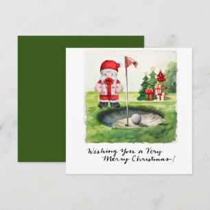 Golf Weihnachten Thema für Golfer auf Kurs