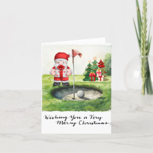 Golf Weihnachten Thema für Golfer auf Kurs