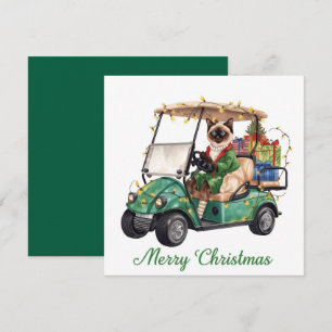 Golf Weihnachten Thema mit Siam Cat Golfer