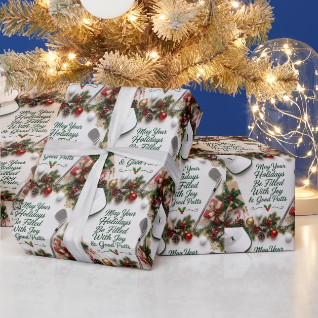 Golf-Weihnachts-Verpackungspapier Geschenkpapier (Feiertage)