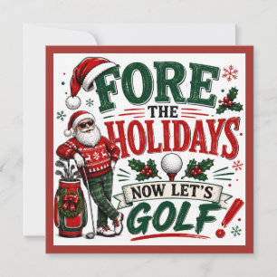 Golf-Weihnachtsfeier Auf zur ersten Abschlagmarke Einladung