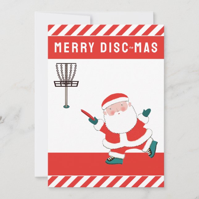 Golf-Weihnachtsfeier Feiertagskarte (Vorderseite)