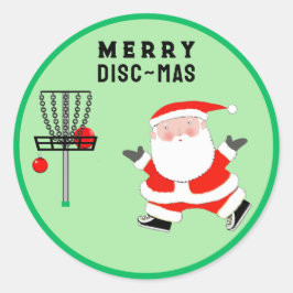 Golf-Weihnachtsfeier Runder Aufkleber