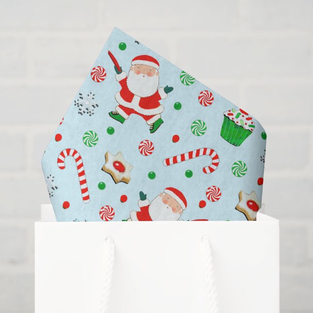 Golf-Weihnachtsfeier Seidenpapier (Geschenktüte)