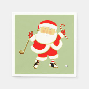 Golf-Weihnachtsfeier Serviette