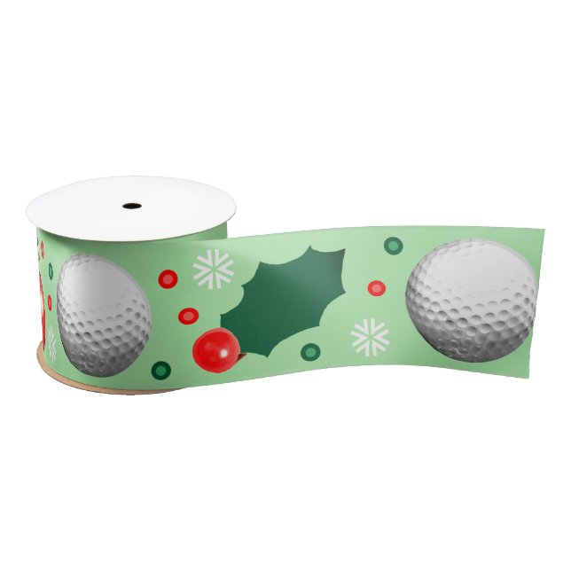 Golf Weihnachtsgeschenk Satin Ribbon Satinband (Spule)