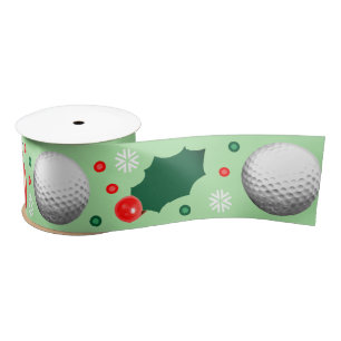 Golf Weihnachtsgeschenk Satin Ribbon Satinband