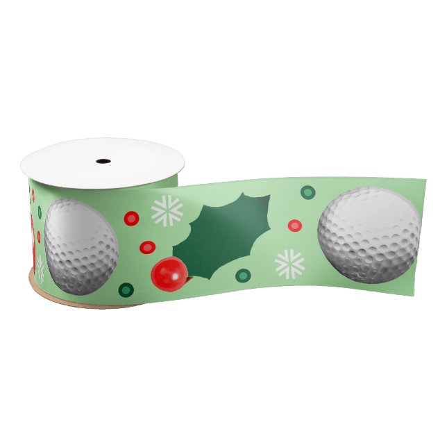Golf Weihnachtsgeschenk Satin Ribbon Satinband (Spule)