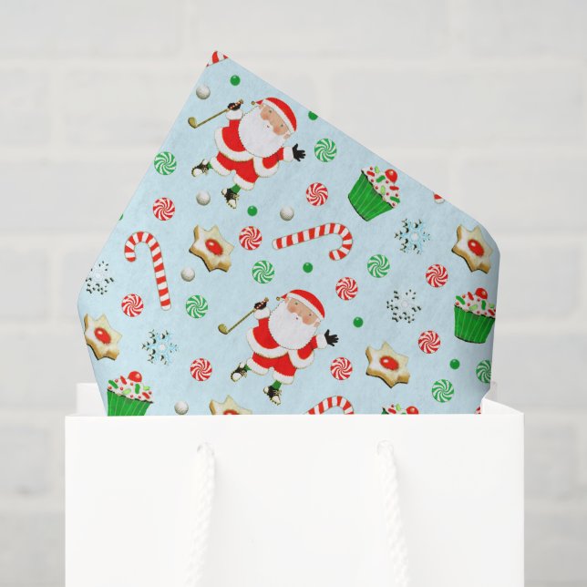 Golf Weihnachtsgeschenk Seidenpapier (Geschenktüte)